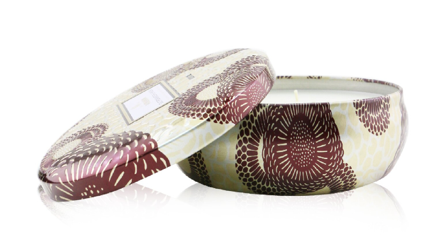 Voluspa 3 Wick Decorative Tin Candle - Gilt Pomander and Hinoki - 340g/12oz