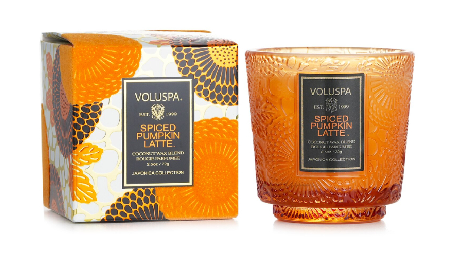 Voluspa Petite Pedestal Candle Spiced Pumpkin Latte 72g/2.5oz Harvey Norman New Zealand