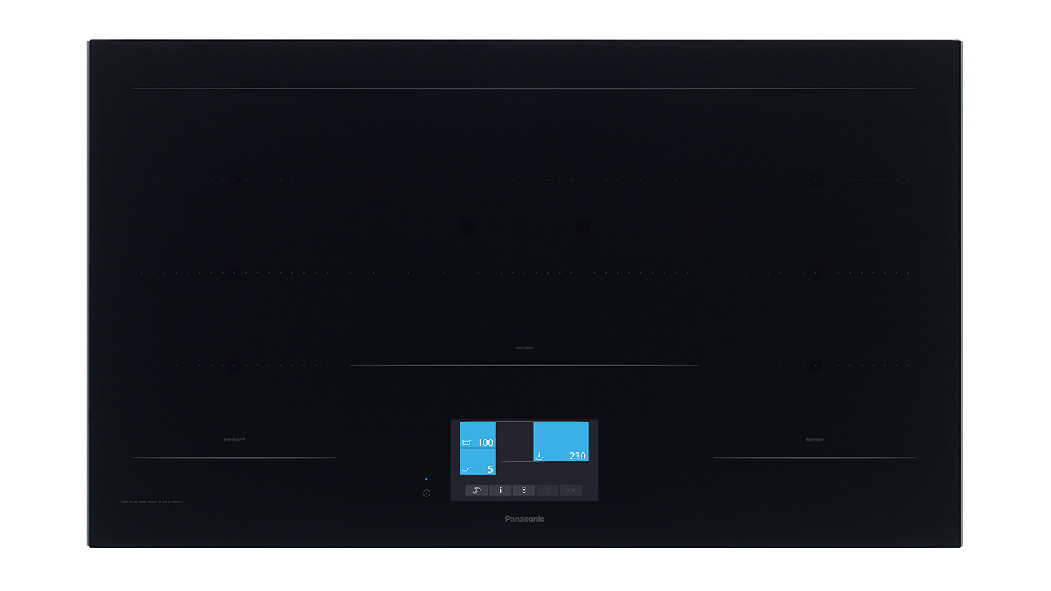 Panasonic 90cm 5 Zone Induction Cooktop - Black Glass (KY-T937VFEPG)