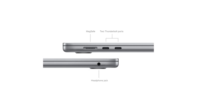 Apple MacBook Air 15" with M3 Chip 8-Core CPU/10-Core GPU 16GB-RAM 512GB-SSD - Space Grey (2024)