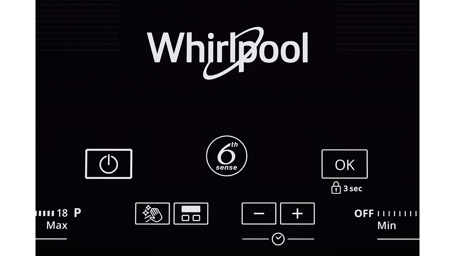 Whirlpool 65cm 3 Zone Induction Cooktop Black Glass (SMC653FBTIXL