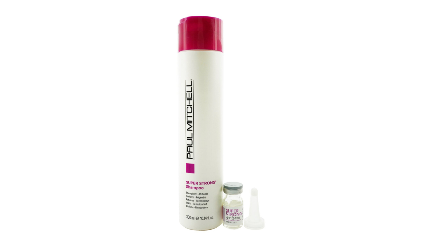 Paul Mitchell Strength Super Strong Complex Program Set: Shampoo 300ml + Hair Lotion 12x6ml - 13pcs