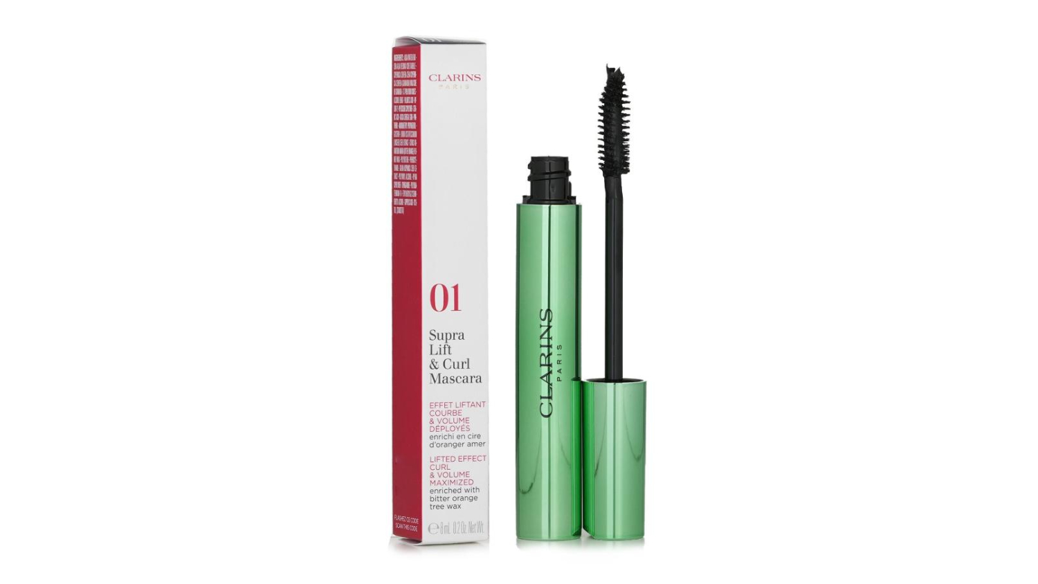 Clarins Supra Lift & Curl Mascara - # 01 Intense Black - 8ml/0.2oz