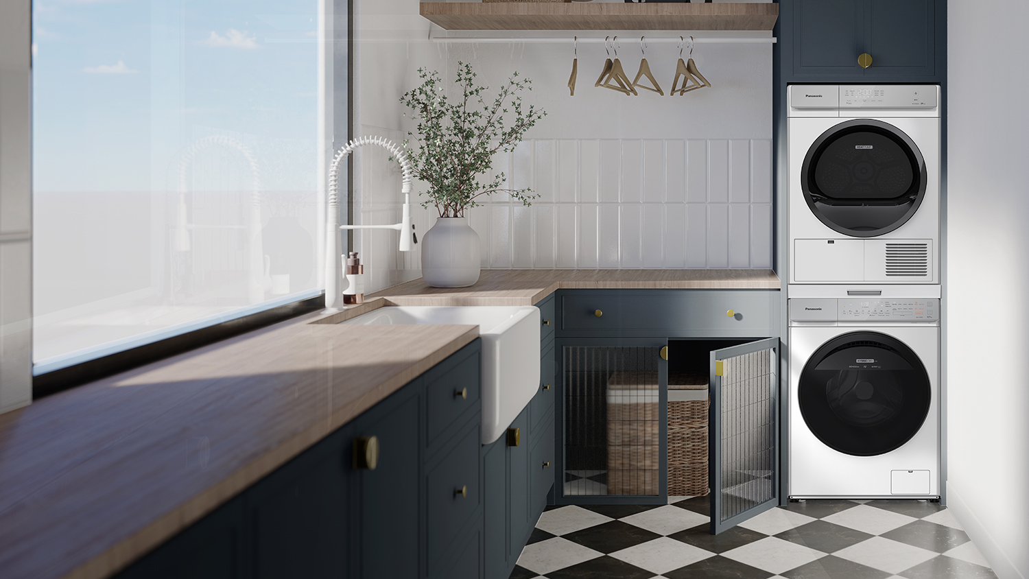 Panasonic 9kg Heat Pump Condenser Dryer with 12 Programs - White (NH-EH90JD1WA)