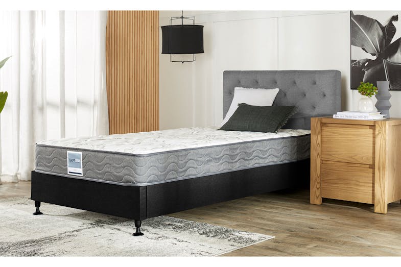 A.H Beard Suparest Classic Medium King Single Mattress with Kitset Bed Base By SleepMaker