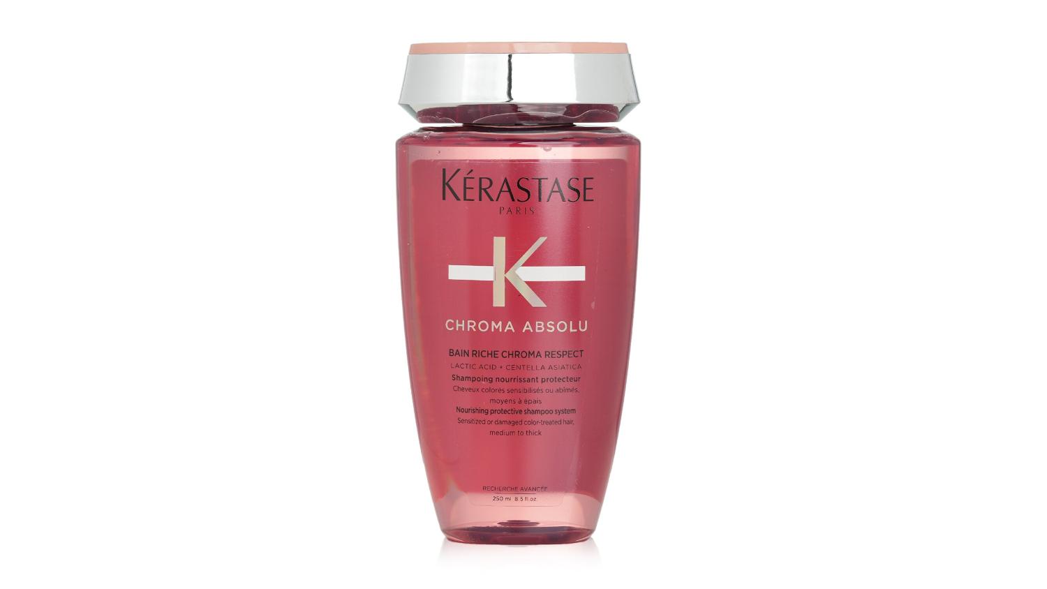Kerastase Chroma Absolu Bain Riche Chroma Respect Shampoo (For Sensitized or Damaged Color-Treated Hair) - 250ml/8.5oz
