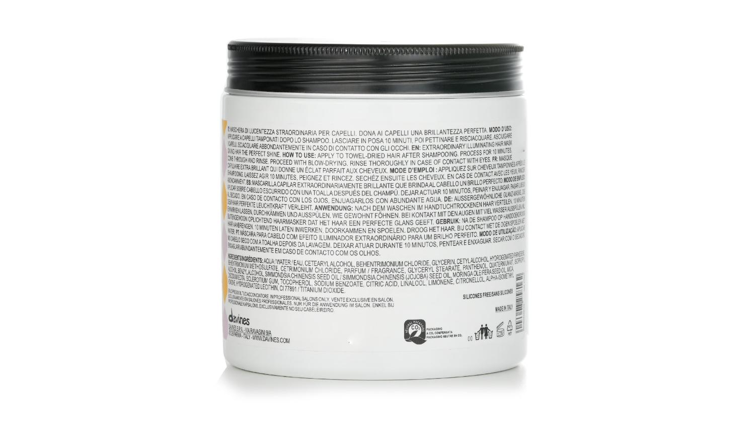 Davines The Spotlight Circle Shine Boosting Hair Mask (Salon Size) - 750ml/26.33oz