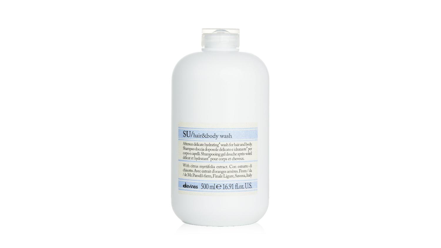 Davines SU Hair & Body Wash (Salon Size) - 500ml/16.91oz