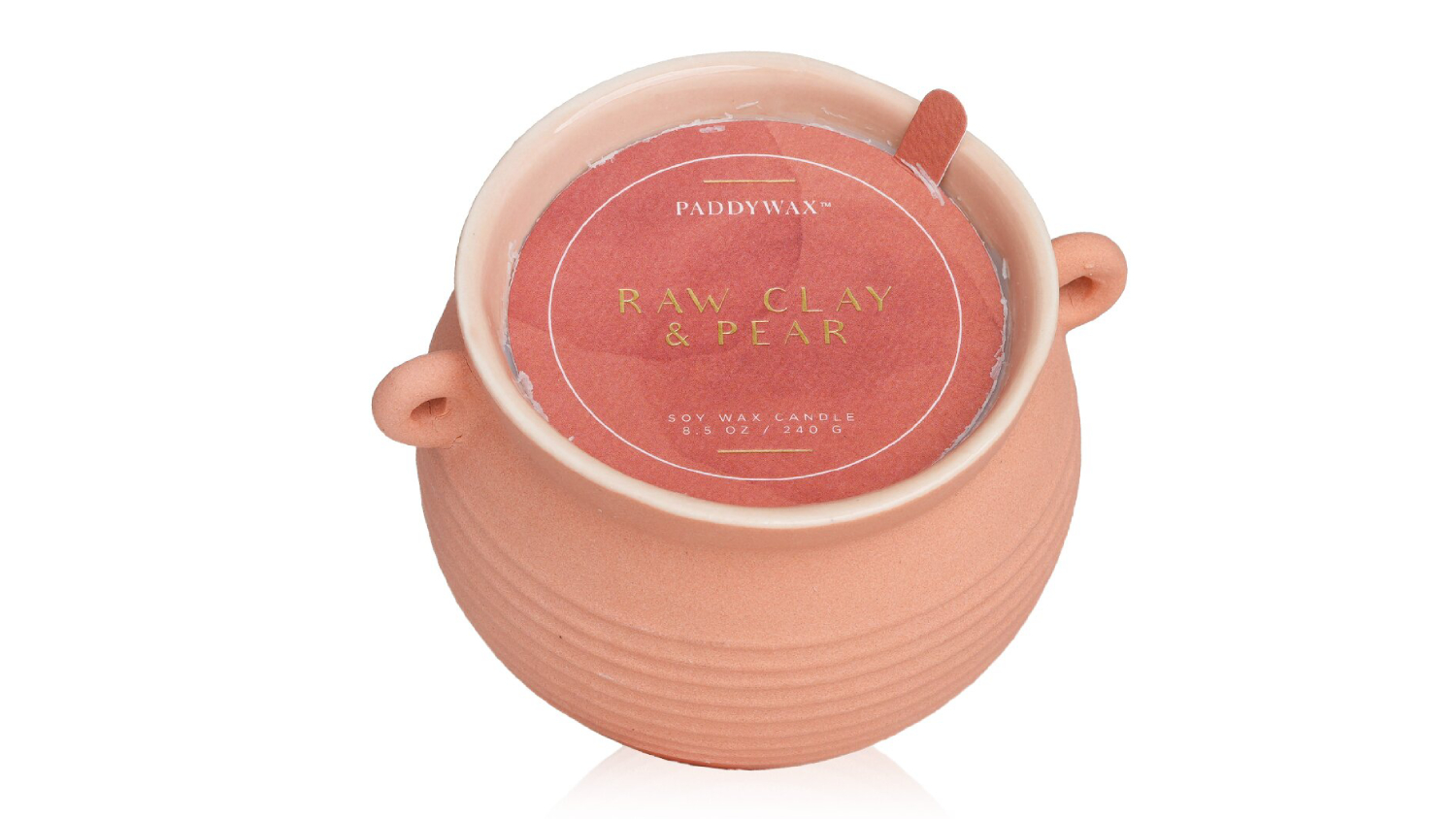 Paddywax Santorini Candle - Raw Clay & Pear - 240g/8.5oz"