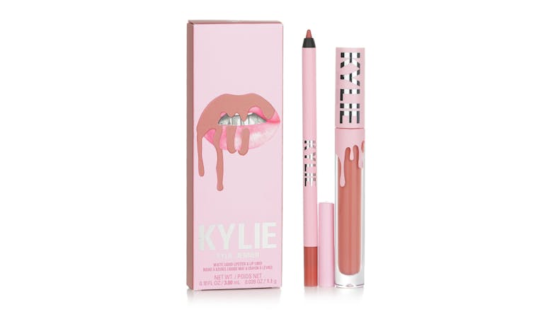 Kylie By Kylie Jenner Matte Lip Kit: Matte Liquid Lipstick 3ml + Lip Liner 1.1g - # 802 Candy K Matte - 2pcs