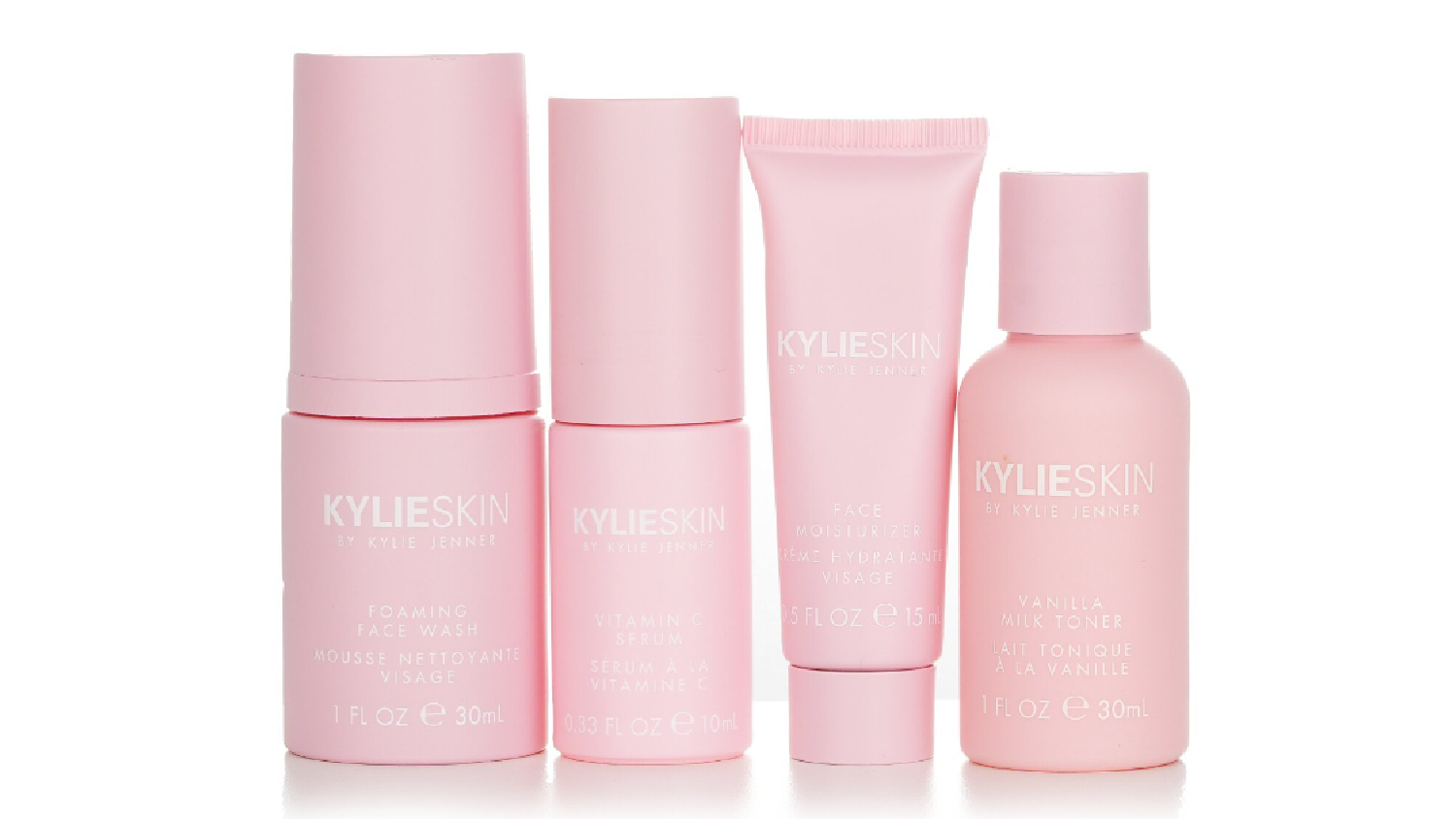 Kylie Skin 4-Piece Mini Set: Foaming Face Wash 30ml + Face