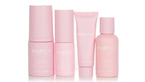 Kylie Skin 4-Piece Mini Set: Foaming Face Wash 30ml + Face Moisturizer 15ml + Vitamin C Serum 10ml + Vanilla Milk Toner 30ml - 4pcs