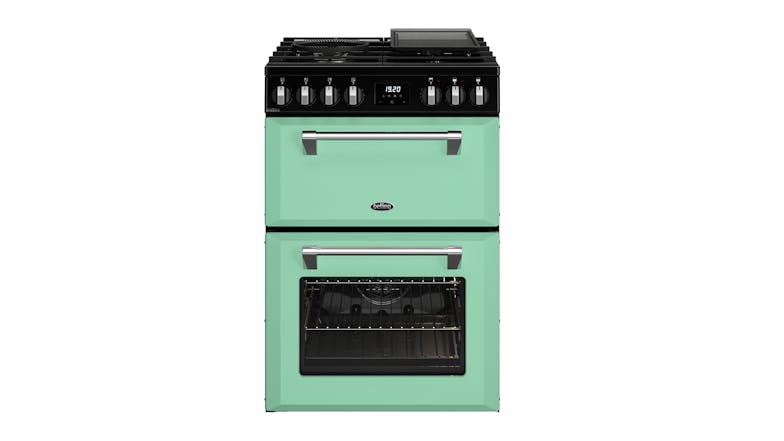 Belling 60cm Dual Fuel Freestanding Oven with Gas Cooktop - Mojito Mint (Colour Boutique Mini/BMR60DODFMM)