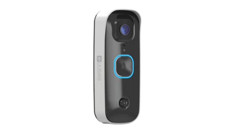 Swann Buddy Video Doorbell & Chime (Wireless, 4K, Night Vision, Motion Detection, Two-Way Audio)