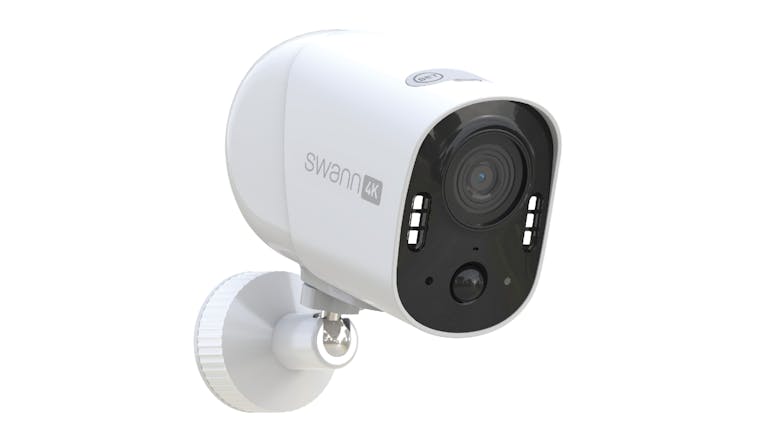 Swann Xtreem 4K 8MP Indoor/Outdoor Wireless Security Camera with 32GB microSD Card - 1 Pack (White)