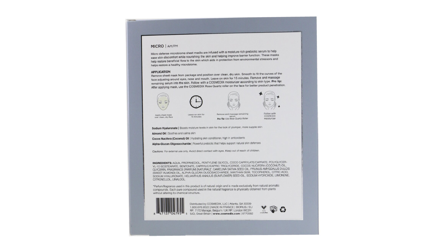 CosMedix Micro Defense Microbiome Sheet Mask - 5sheets
