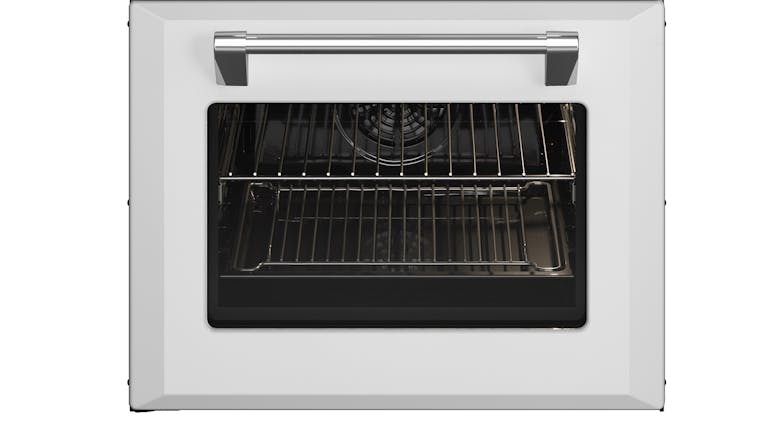 Belling 60cm Dual Fuel Freestanding Oven with Gas Cooktop - White (Mini Richmond/BMR60DODFW)