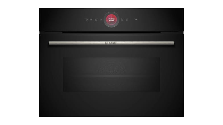 Bosch 45cm 16 Function Built-In Compact Microwave Oven - Black (Series 8/CMG7241B1A)