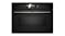 Bosch 45cm Pyrolytic 22 Function Built-In Compact Microwave Oven - Black (Series 8/CMG778NB1)