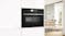 Bosch 45cm Pyrolytic 22 Function Built-In Compact Microwave Oven - Black (Series 8/CMG778NB1)