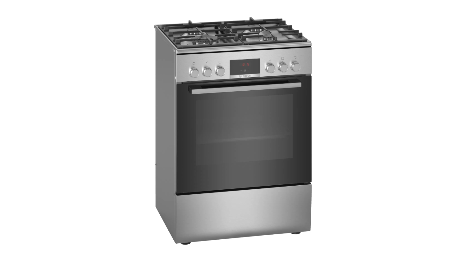 Bosch 60cm Dual Fuel Freestanding Oven with Gas Cooktop