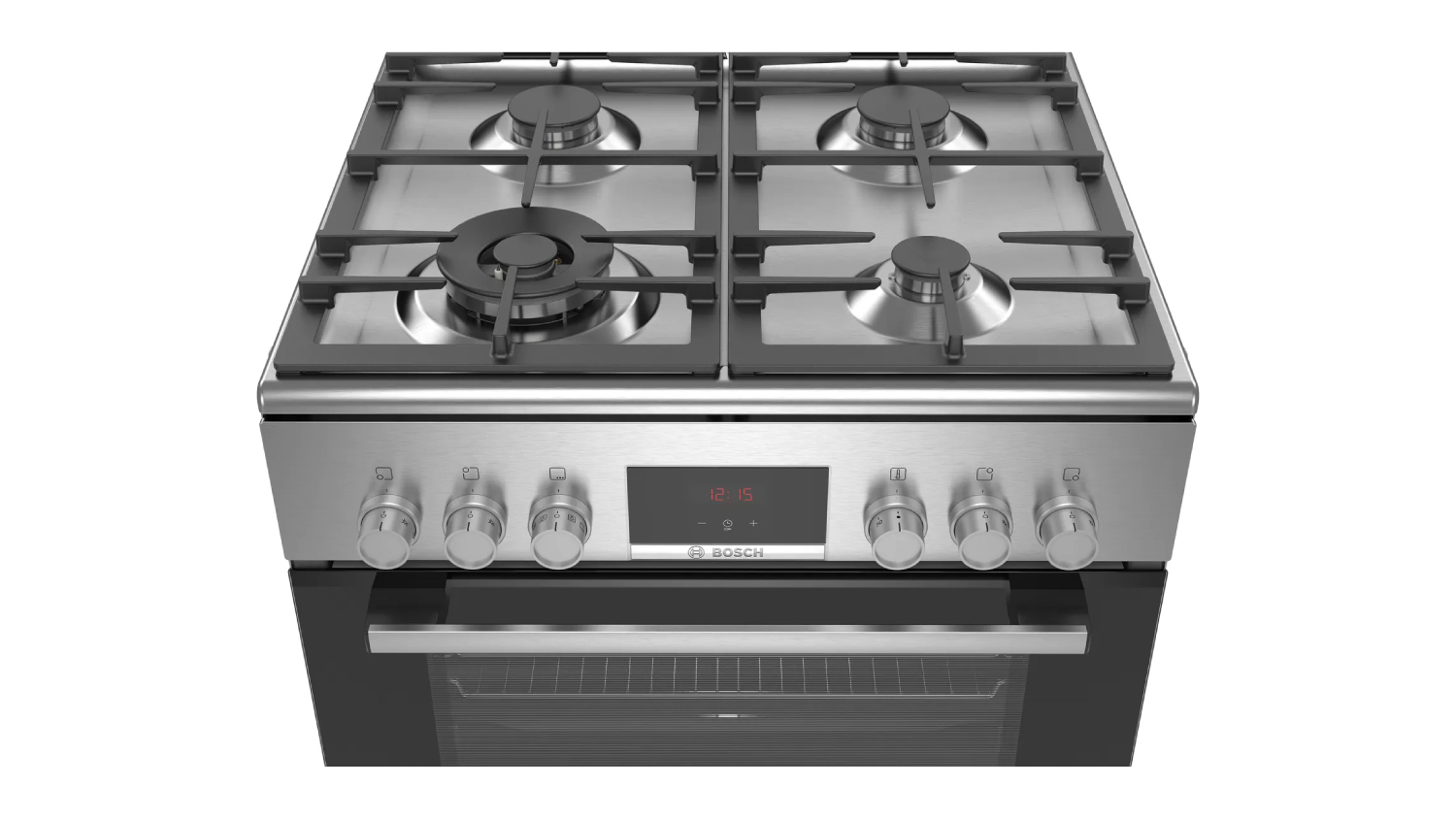 Bosch 60cm Dual Fuel Freestanding Oven with Gas Cooktop