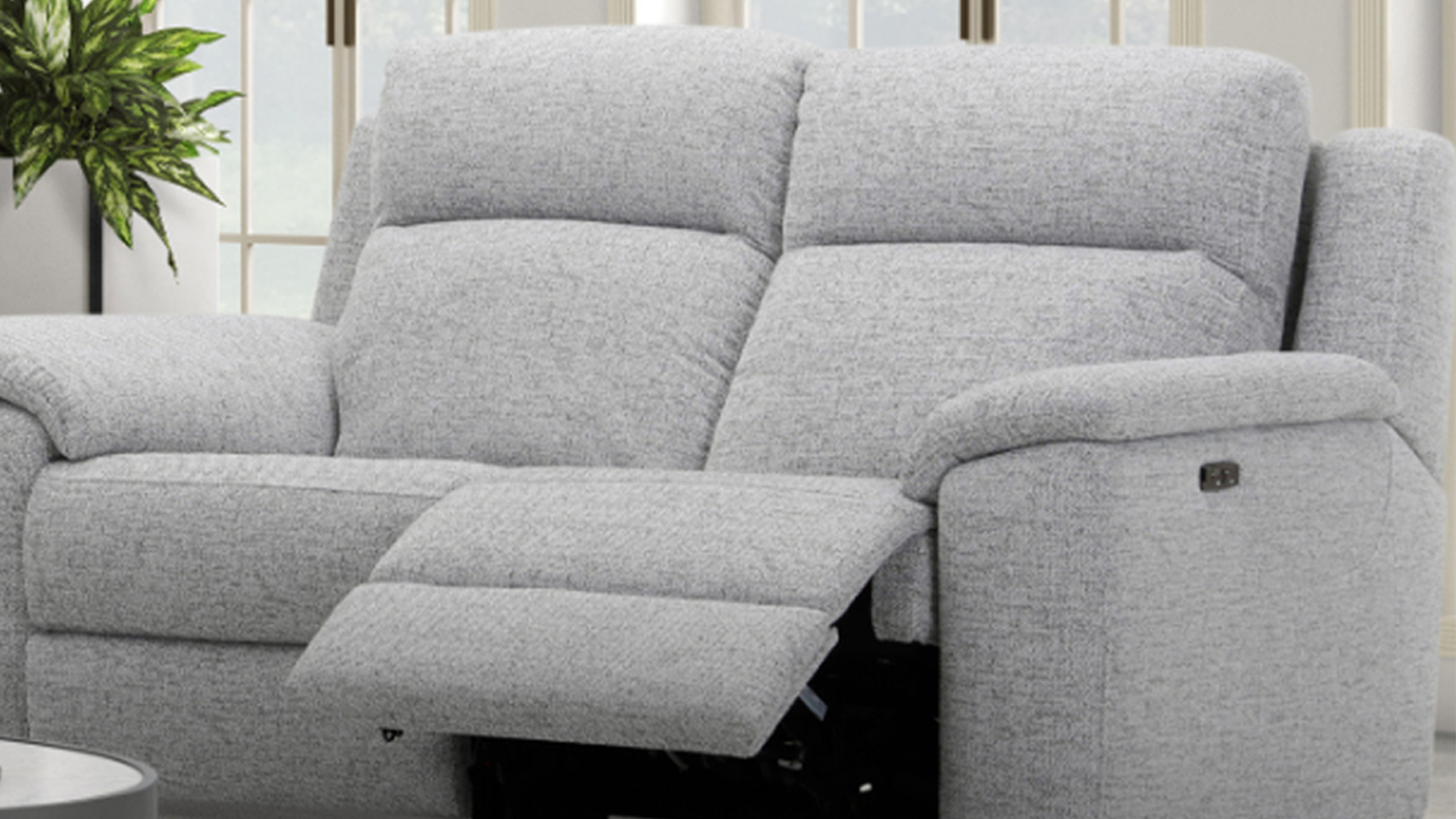 Hatfield 2 Seater Fabric Electric Recliner Sofa