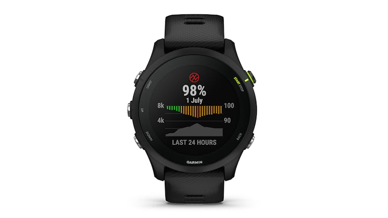 Garmin Forerunner 255 Music Smartwatch - Black (46mm Case, GPS, Bluetooth)