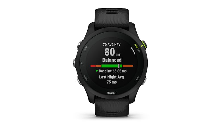 Garmin Forerunner 255 Music Smartwatch - Black (46mm Case, GPS, Bluetooth)