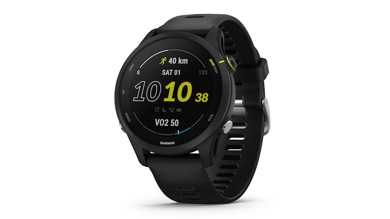 Garmin Forerunner 255 Music Smartwatch - Black (46mm Case, GPS, Bluetooth)