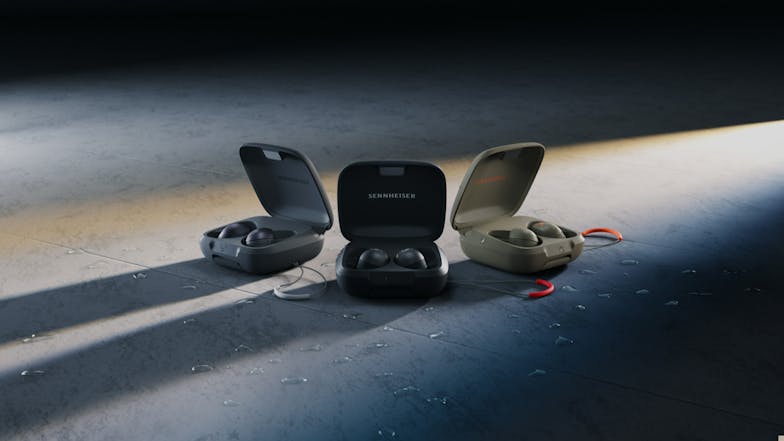 Sennheiser MOMENTUM Sport Adaptive Noise Cancelling True Wireless In-Ear Headphones - Black