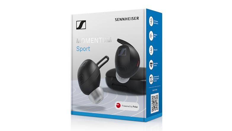 Sennheiser MOMENTUM Sport Adaptive Noise Cancelling True Wireless In-Ear Headphones - Black