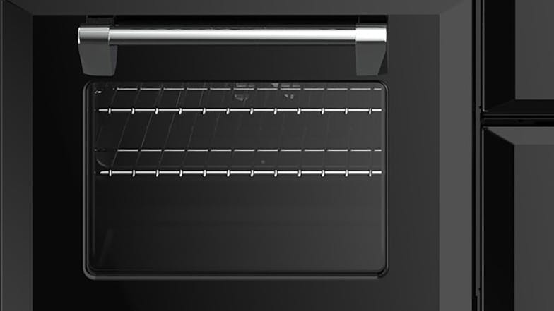 Belling 110cm Dual Fuel Freestanding Oven with Gas Cooktop - Black (Richmond Deluxe/BRD1100DFB)