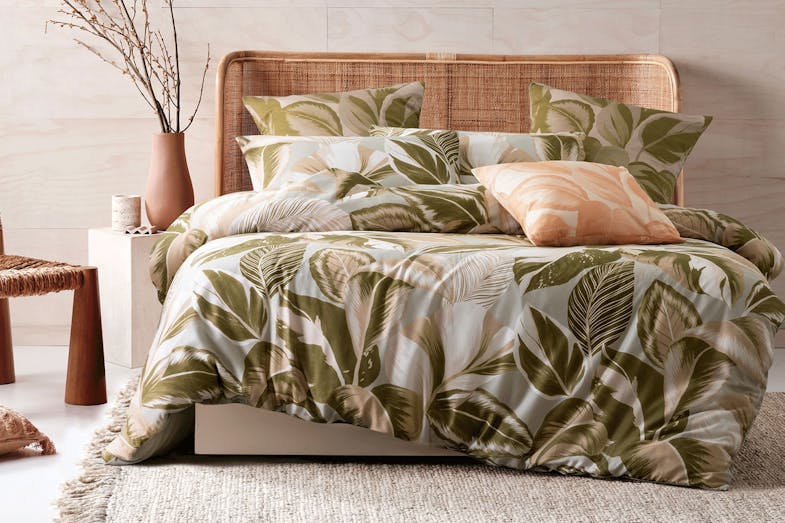 Calathea Duvet Cover Set by Savona - Linen