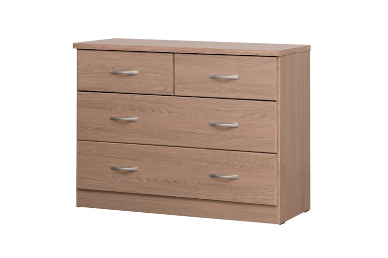 Dominic 4 Drawer Lowboy - Oak