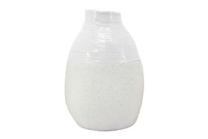Diggle 20cm White Vase by NF Living