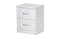Dominic 2 Drawer Bedside - White