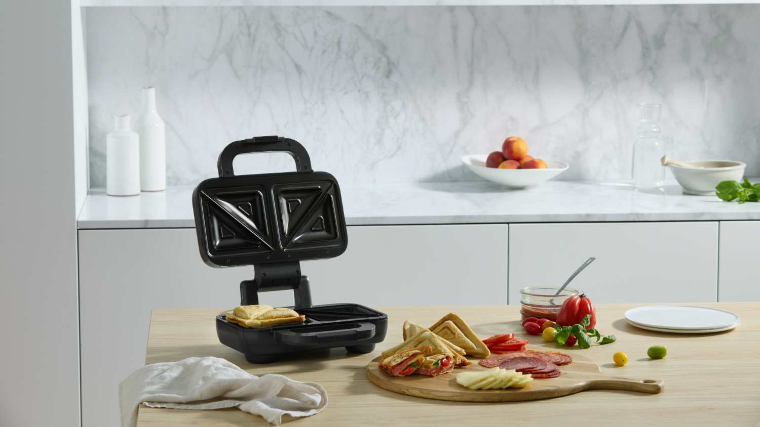 Sunbeam Turbo Crunch 2 Slice Toastie Maker - Stainless Steel Silver (GRM2100SS)