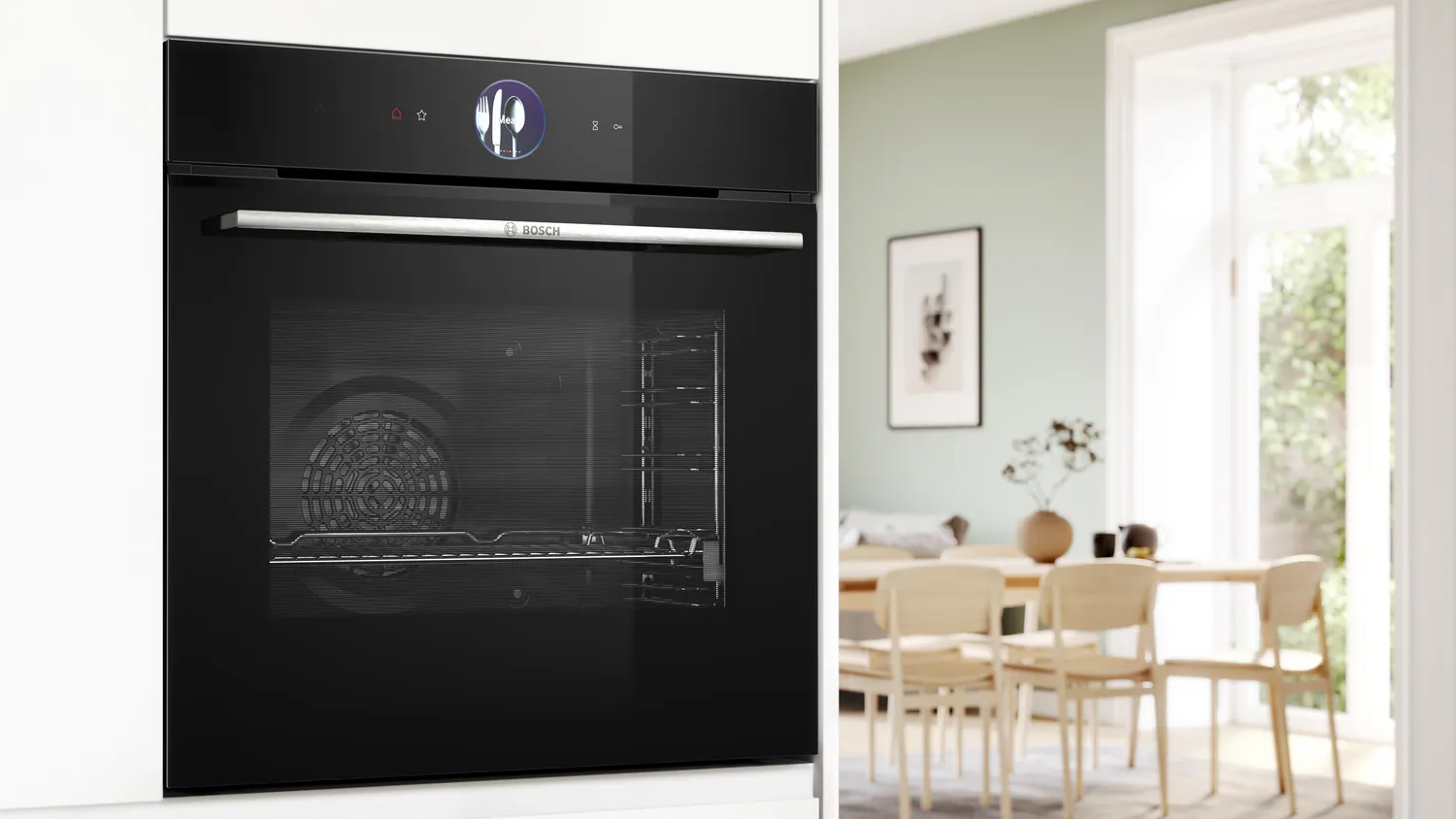 Bosch 60cm Built-In Oven with 14 Functions - Black (Series 8/HBG776KB1A)