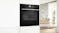 Bosch 60cm Pyrolytic 14 Function Built-In Oven - Black (Series 8/HBG776NB1A)