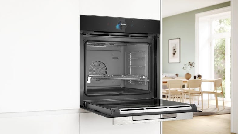 Bosch 60cm 23 Function Built-In Steam Oven - Black (Series 8/HSG758DB1A)