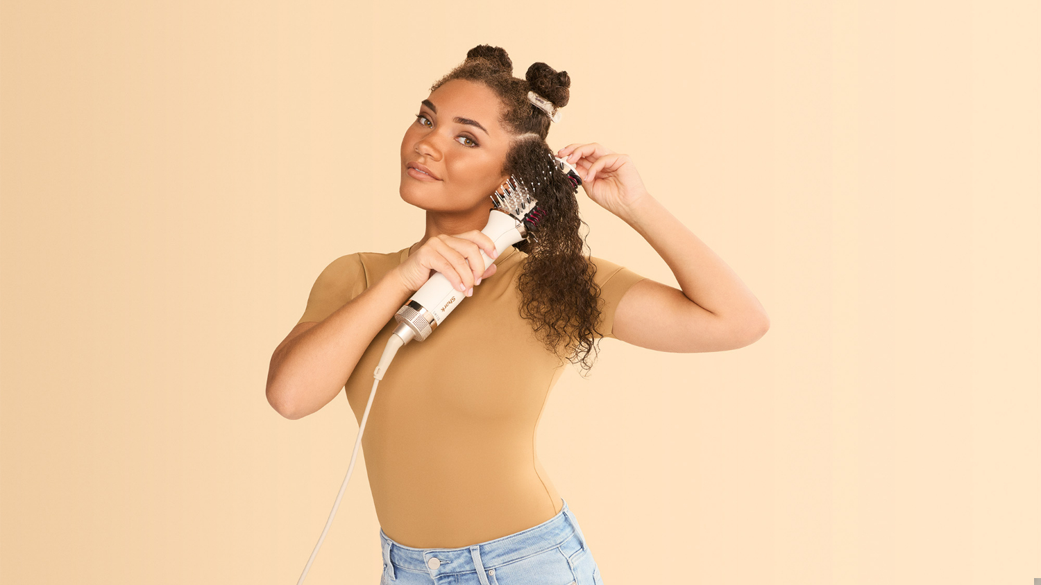 Shark SmoothStyle Heated Comb Straightener &amp; Smoother - White (HT202ANZ)