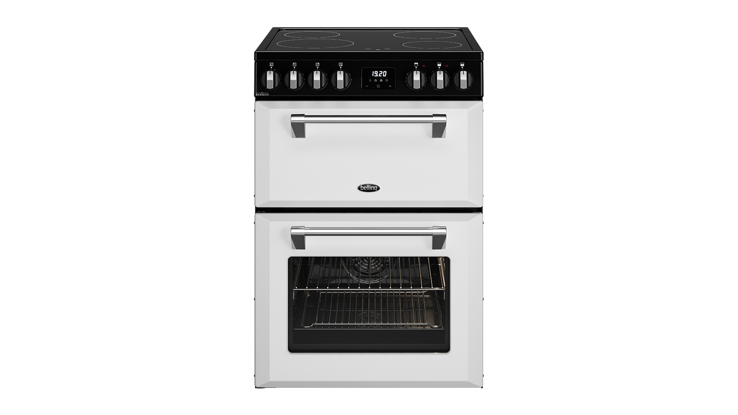 Belling 60cm Freestanding Oven with Induction Cooktop White Mini Richmond BMR60DOINDW Harvey Norman New Zealand