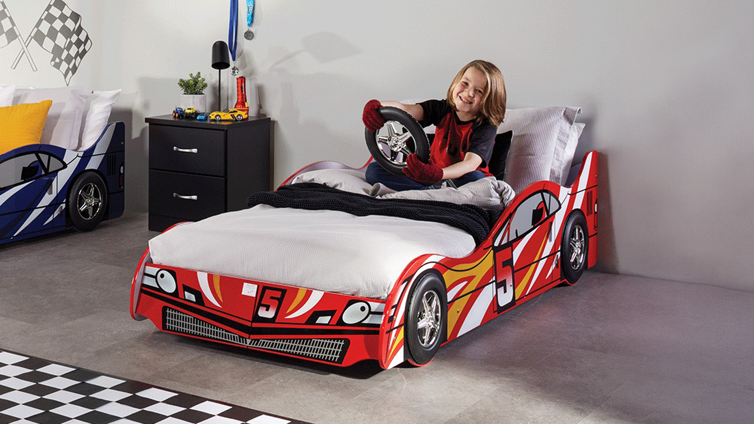 Dixon Car Bed Frame - Red