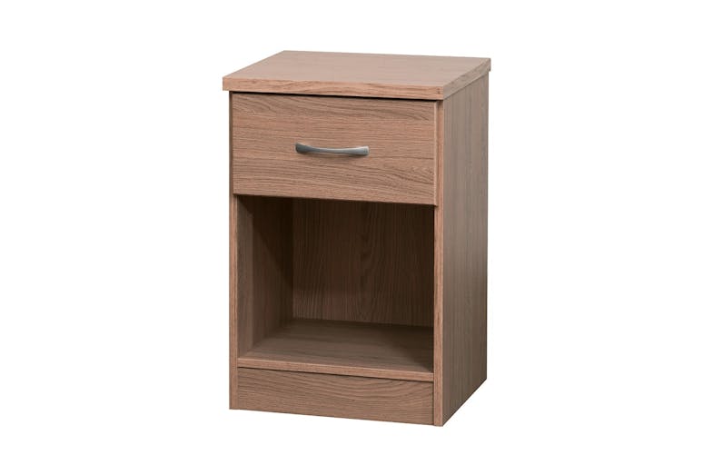 Dominic 1 Drawer Bedside - Medium Oak