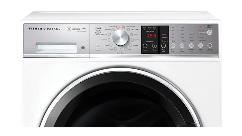 Fisher & Paykel 10kg 14 Program Front Loading Washing Machine - White (Series 9/WH1060S1)