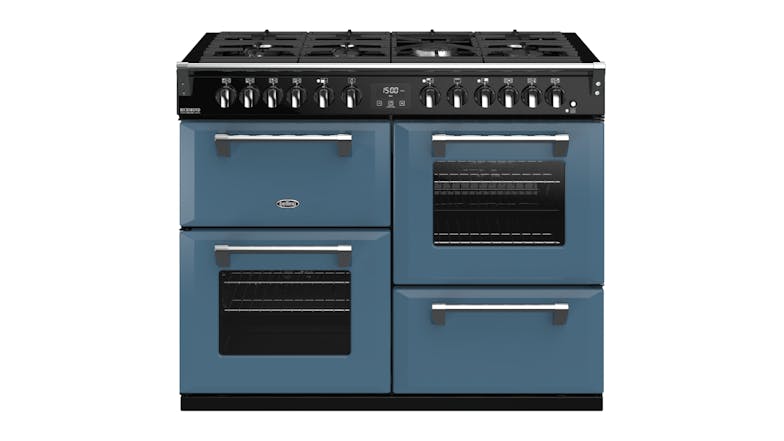 Belling 110cm Dual Fuel Freestanding Oven with Gas Cooktop - Thunder Blue (Colour Boutique/BRD1100DFTB)