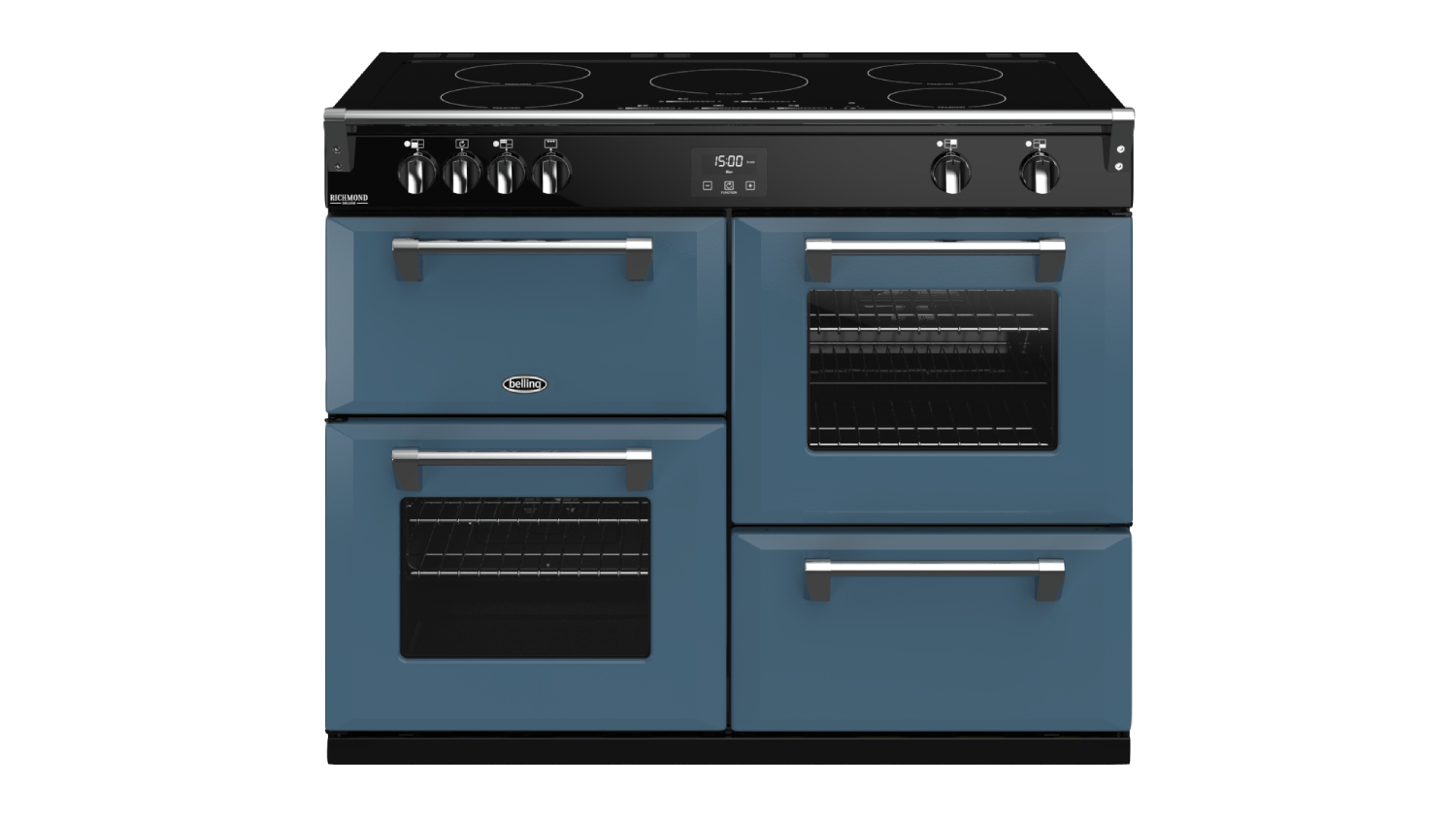 Belling 110cm Freestanding Oven with Induction Cooktop Thunder Blue