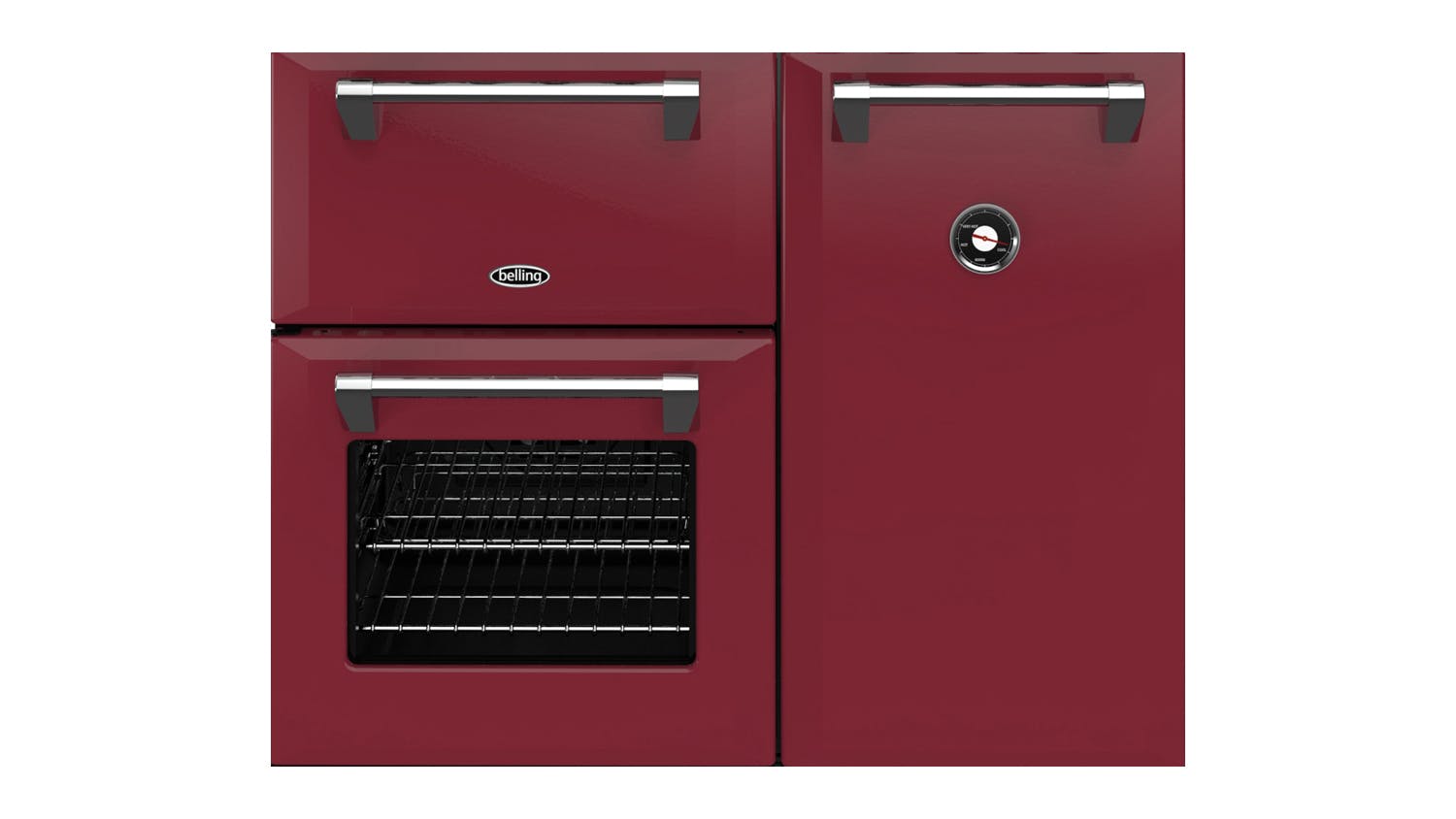 Belling 90cm Dual Fuel Freestanding Oven with Gas Cooktop - Chilli Red (Colour Boutique/BRD900DFCHR)