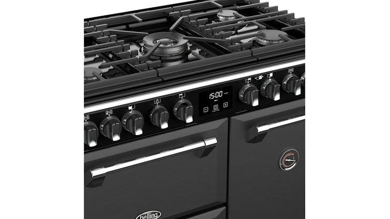 Belling 90cm Dual Fuel Freestanding Oven with Gas Cooktop - Graphite (Colour Boutique/BRD900DFGR)